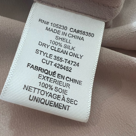 NWT • Joie • Eclipse Cold Shoulder Silk Blouse size XS - Picture 9 of 9